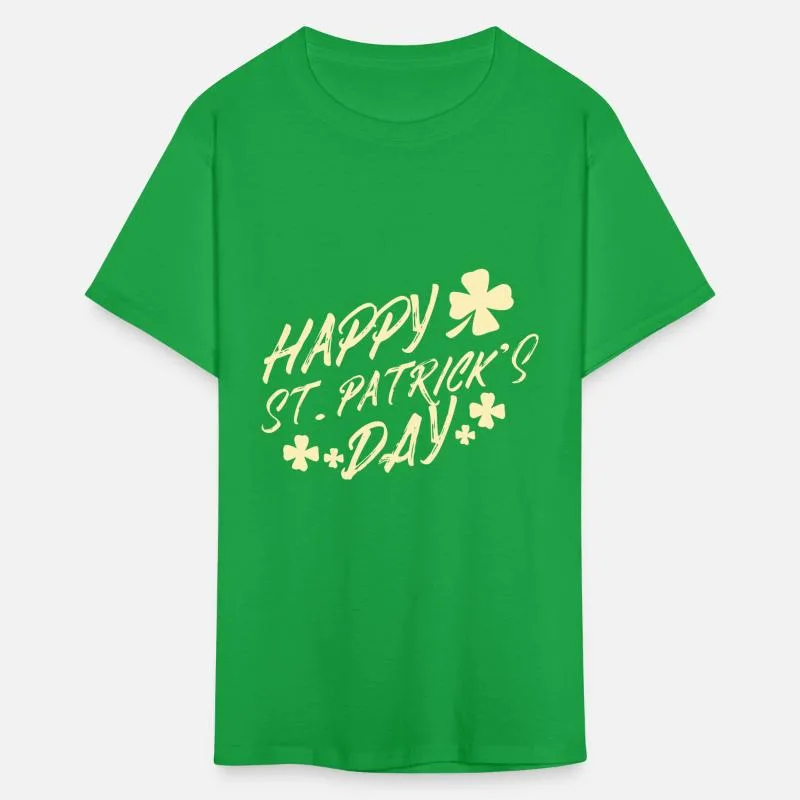 Clover Happy St Patrick's Day Mens T-Shirt