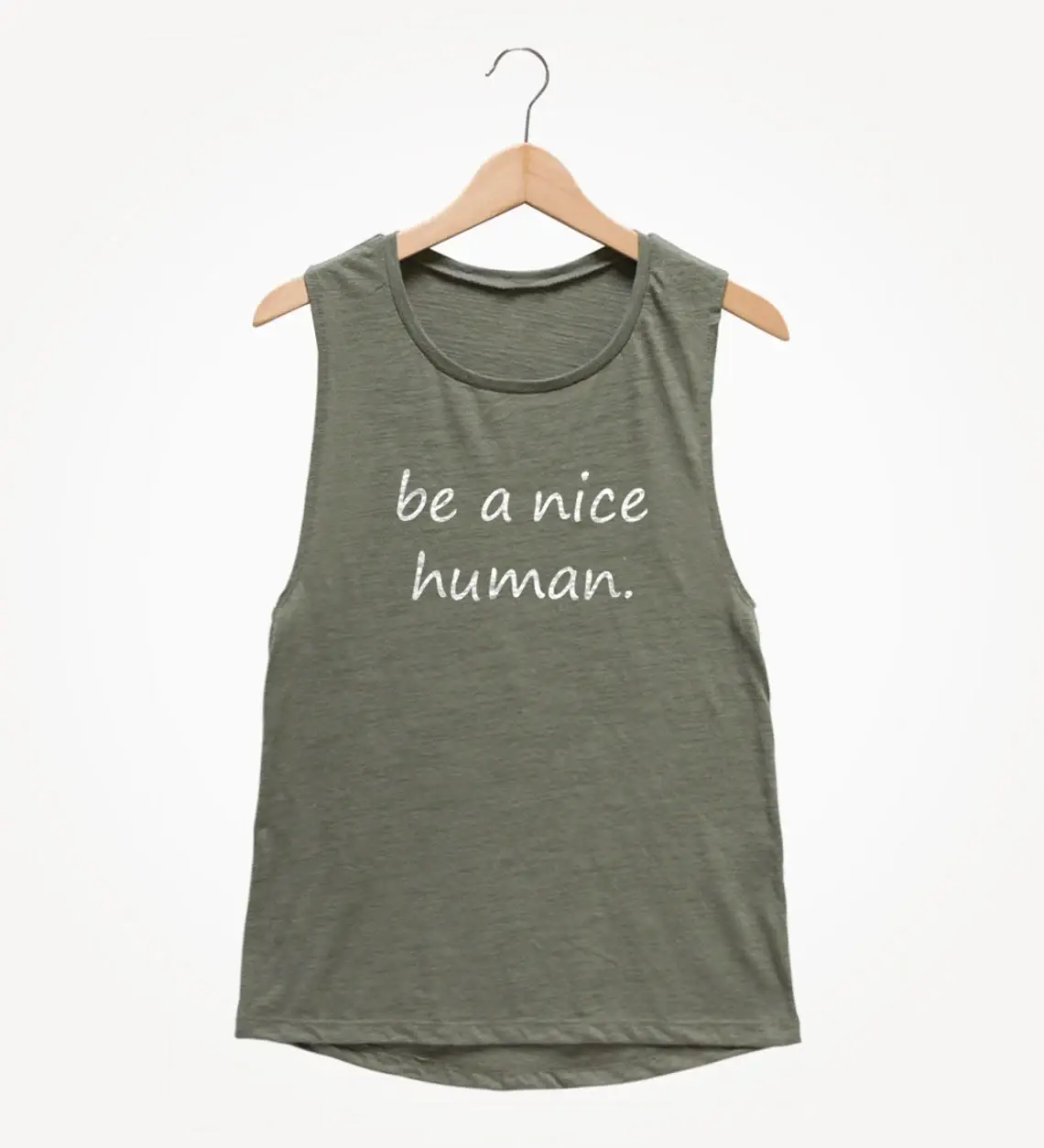 Be A Nice Human Muscle Tee