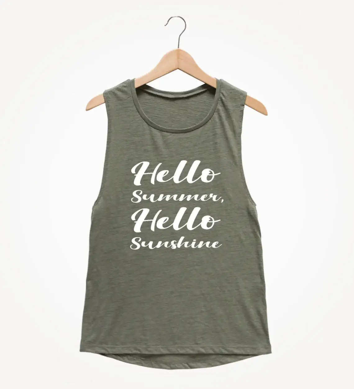 Hello Summer Hello Sunshine Muscle Tee