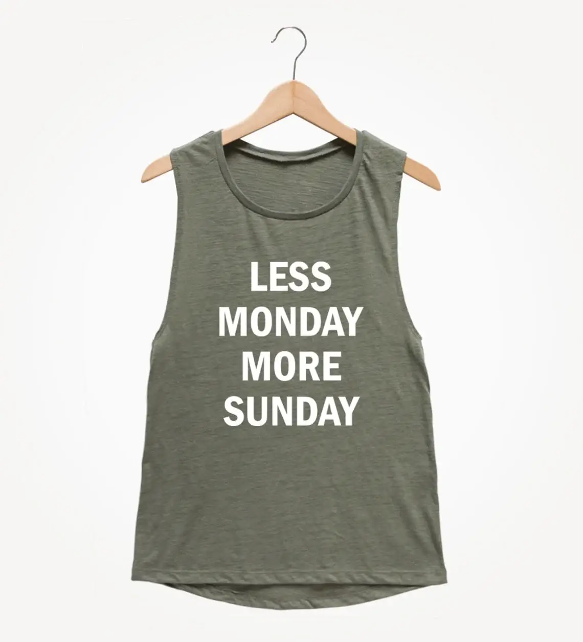 Less Monday More Sunday Muscle Tee