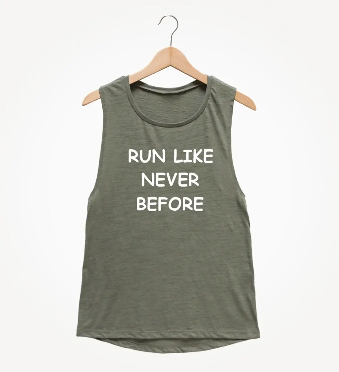 Run Like Never Before Muscle Tee